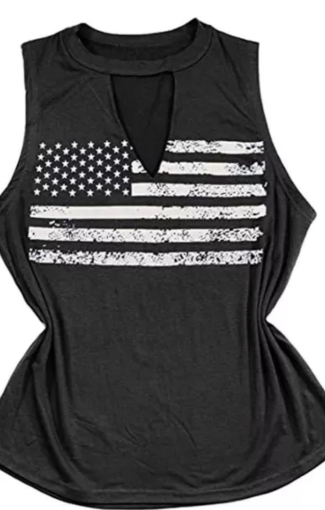 🔥New boutique American flag cut out Tank - Picture 2 of 7